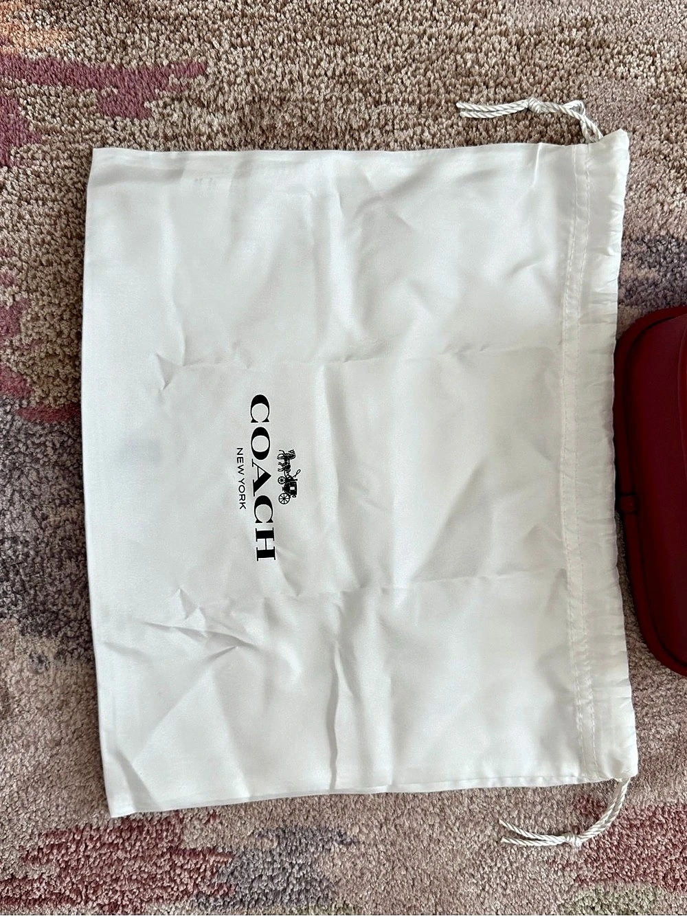 Coach The Swinger Bag Limited Re-Edition 1987 Red & White Like New - Picture 6 of 8